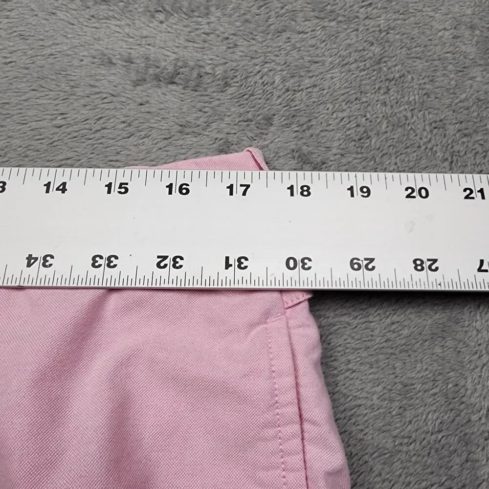 Polo Ralph Lauren Mens 36 Pink Shorts Pointer Embroidery Buckle Back Cotton Flaw